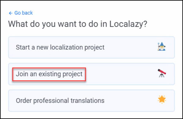 Localazy Join Existing Project
