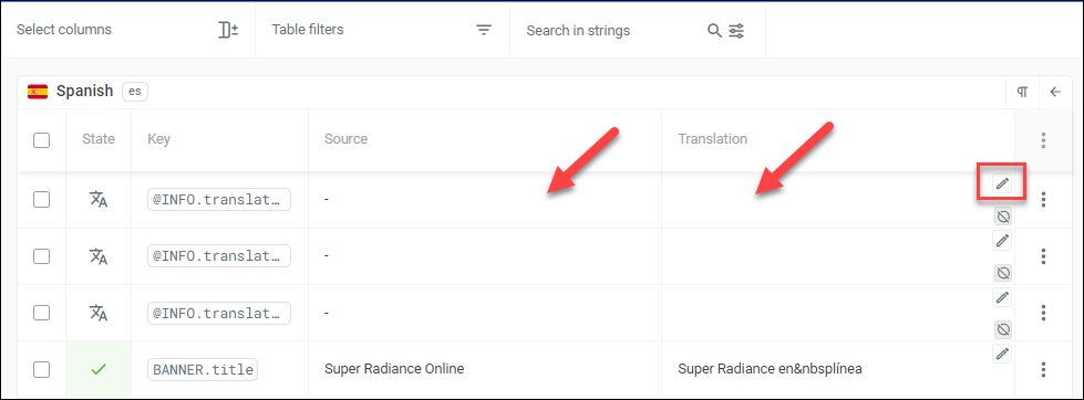 Localazy Translation List